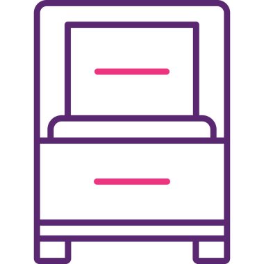 Bir tablo simgesinin vektör illüstrasyonu