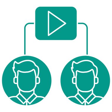 video simgesi vektör illüstrasyonu