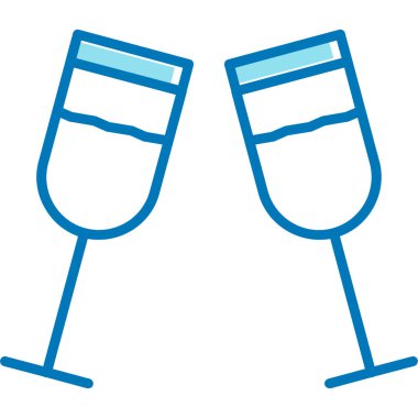 gözlük ikonu vektör illüstrasyonu