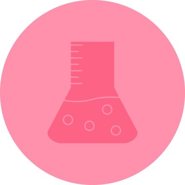 Test tübü simgesinin vektör illüstrasyonu