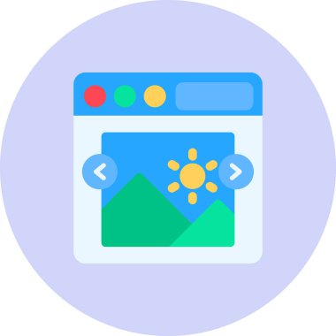 tarayıcı web tasarım vektörü simgesi