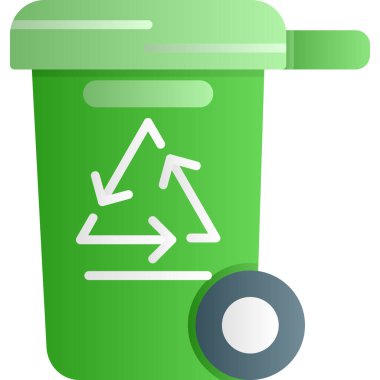 Çöp kutusu vektör simgesi