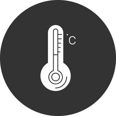 termometre simgesi vektör illüstrasyonu
