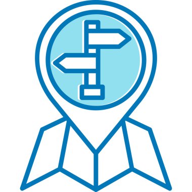 konum simgesi, vektör çizimi