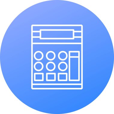 vektör hesap makinesi simgesi, vektör illüstrasyonu