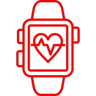 Kalp hızı simgesi, anahat stili