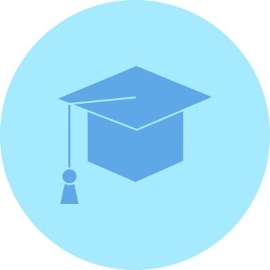 eğitim mezuniyet başlığı simgesi düz biçimli