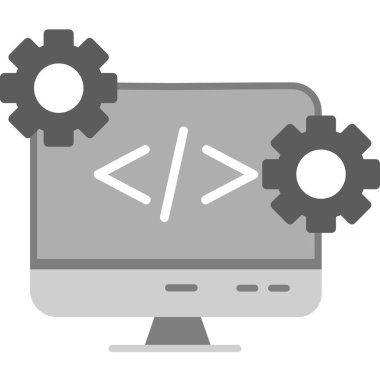 ana hat biçiminde programlama kodlama simgesi