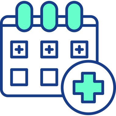 Hastane. Web simgesi basit illüstrasyon