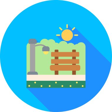 Kamp yapmak. Web simgesi basit illüstrasyon