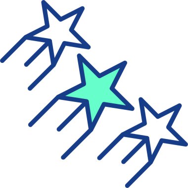 Yıldızlar. Web simgesi basit tasarım