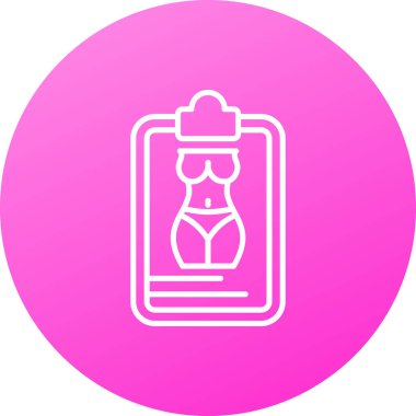 kadın simge vektör illüstrasyonu