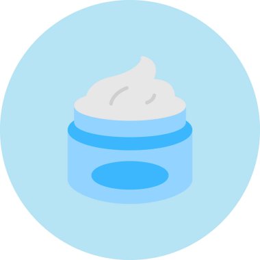 Krema. Web simgesi basit illüstrasyon