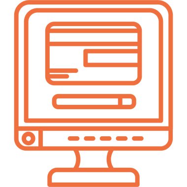 Taslak biçiminde tarayıcı bilgisayar internet simgesi