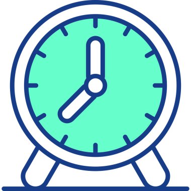 Saat simgesi, modern tasarım illüstrasyonu