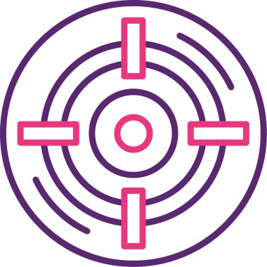 Hedef. Web simgesi basit illüstrasyon