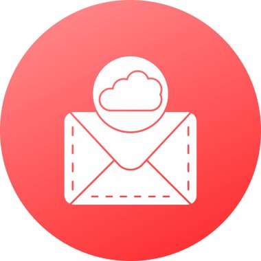 E-posta. Web simgesi basit illüstrasyon