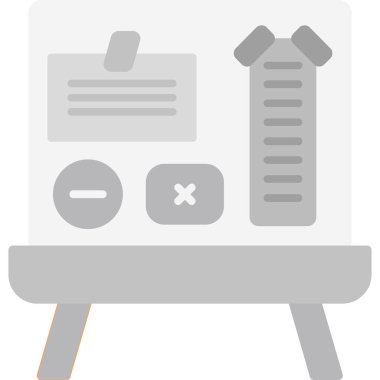 Ofis ve finans simgesinin vektör illüstrasyonu