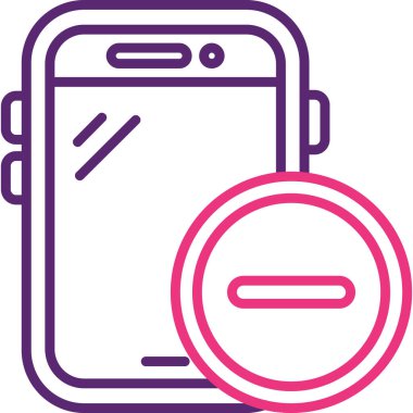 Mobil kutsal kişilerin resmi, vektör çizim