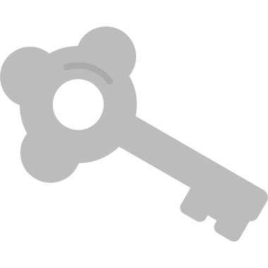 anahtar düz vektör simgesi