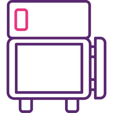 Otobüs. Web simgesi basit illüstrasyon