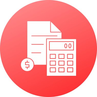 Kişisel ve ticari kullanım için hesap makinesi vektör simgesi simgesi vektör çizimi..