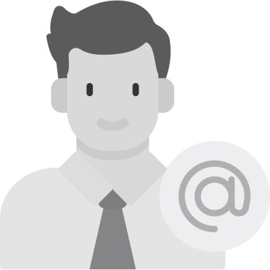 E- posta simgesi tutan adam