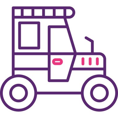 araba simgesi vektör illüstrasyonu