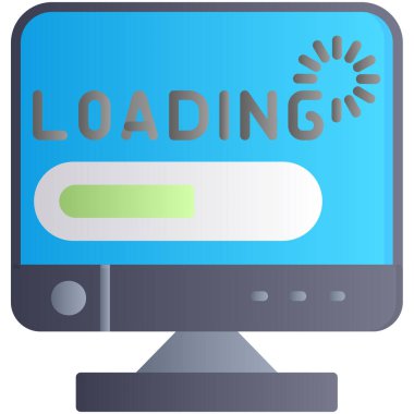 simge yükleniyor. düz tasarım