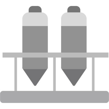 Hava tankı simgesi düz stil