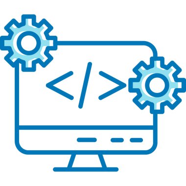 bilgisayar kodlama vektör illüstrasyon tasarımı