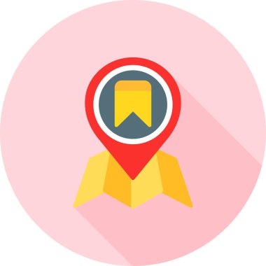 pin konum haritası simgesi düz biçimli