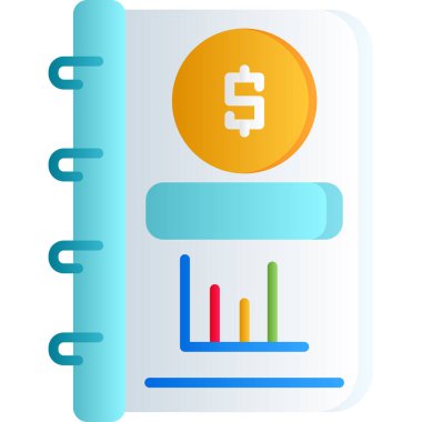 ticari muhasebe raporu simgesi, izometrik biçim