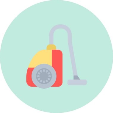 Temizlikçi. Web simgesi basit illüstrasyon