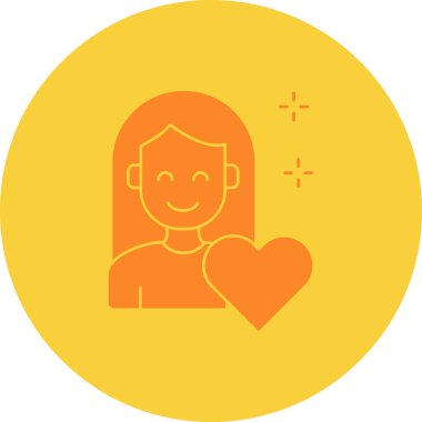 aşk vektör simgesi modern basit illüstrasyon