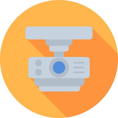 kamera fotoğrafçılık simgesi düz stil