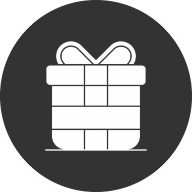 Hediye Vektörü Kabartma Simgesi Tasarımı