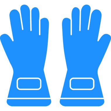 Eldiven. Web simgesi basit illüstrasyon