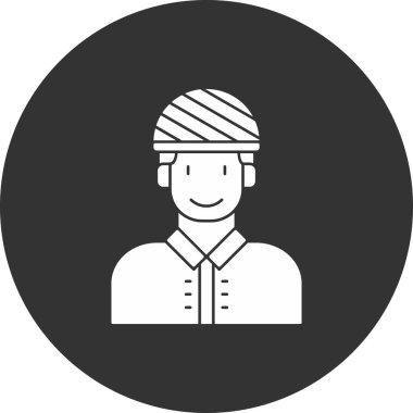 man simgesi vektör illüstrasyonu