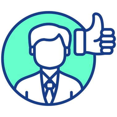 Tavsiye web simgesi, vektör illüstrasyonu