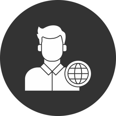 Modern bir simgenin vektör illüstrasyonu