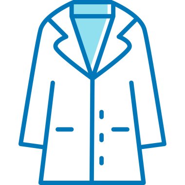 Ceket. Web simgesi basit illüstrasyon