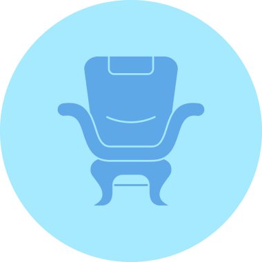 Beyaz arka plan üzerinde koltuk vektör çizim