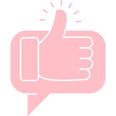 Simge vektör illüstrasyonunu Başparmaklar Yukarı