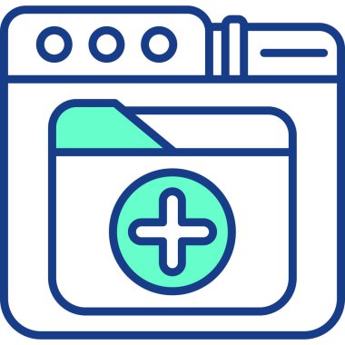 Pil. Web simgesi basit illüstrasyon