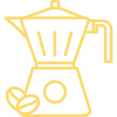 kahve makinesi simgesini, vektör çizim