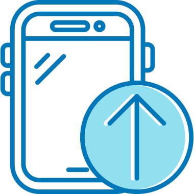 Cep telefonu simgesi, vektör illüstrasyonu