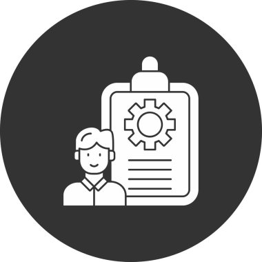 Müşteri servis simgesi vektör illüstrasyonu