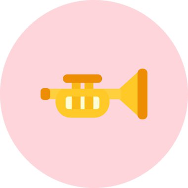 Trompet simge vektör çizim