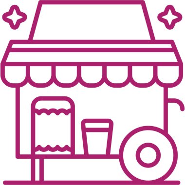 Dükkan. Web simgesi basit tasarım